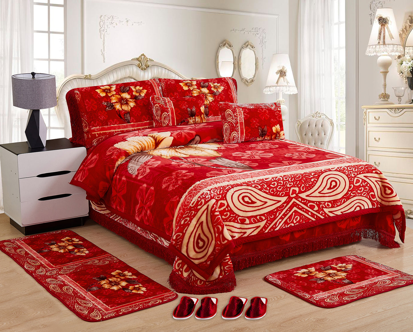 10 PCS Luxury Soft Raschel Blanket