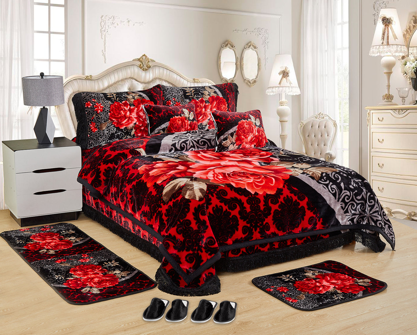 10 PCS Luxury Soft Raschel Blanket
