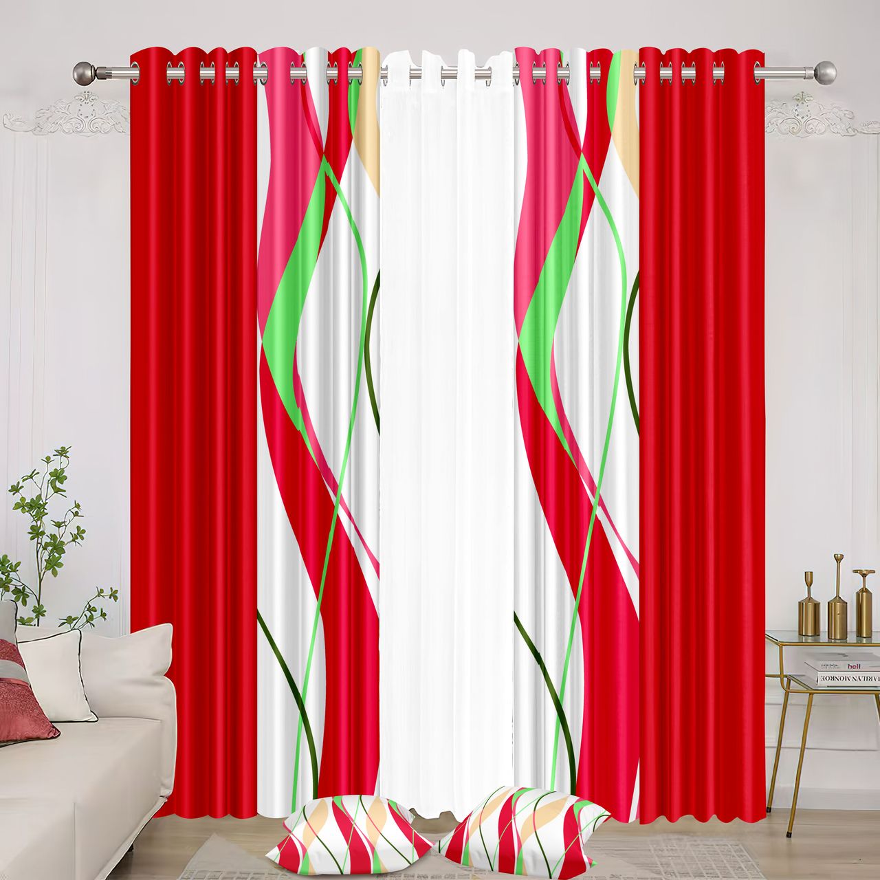 7pcs Grand Diva Window Curtains Set | 54”x 84"