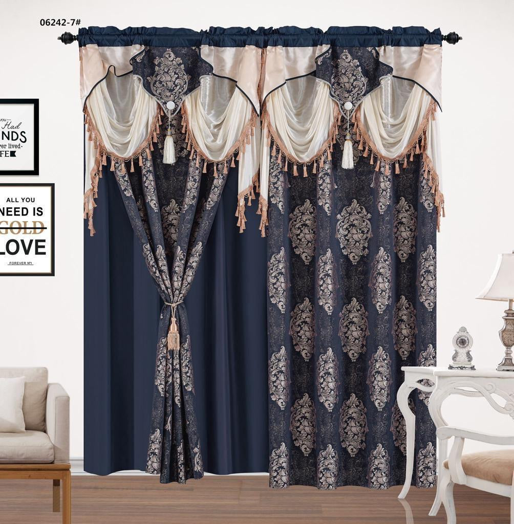 (Heavy)Jacquard Luxurious Window Curtain ( In PVC Bag)
