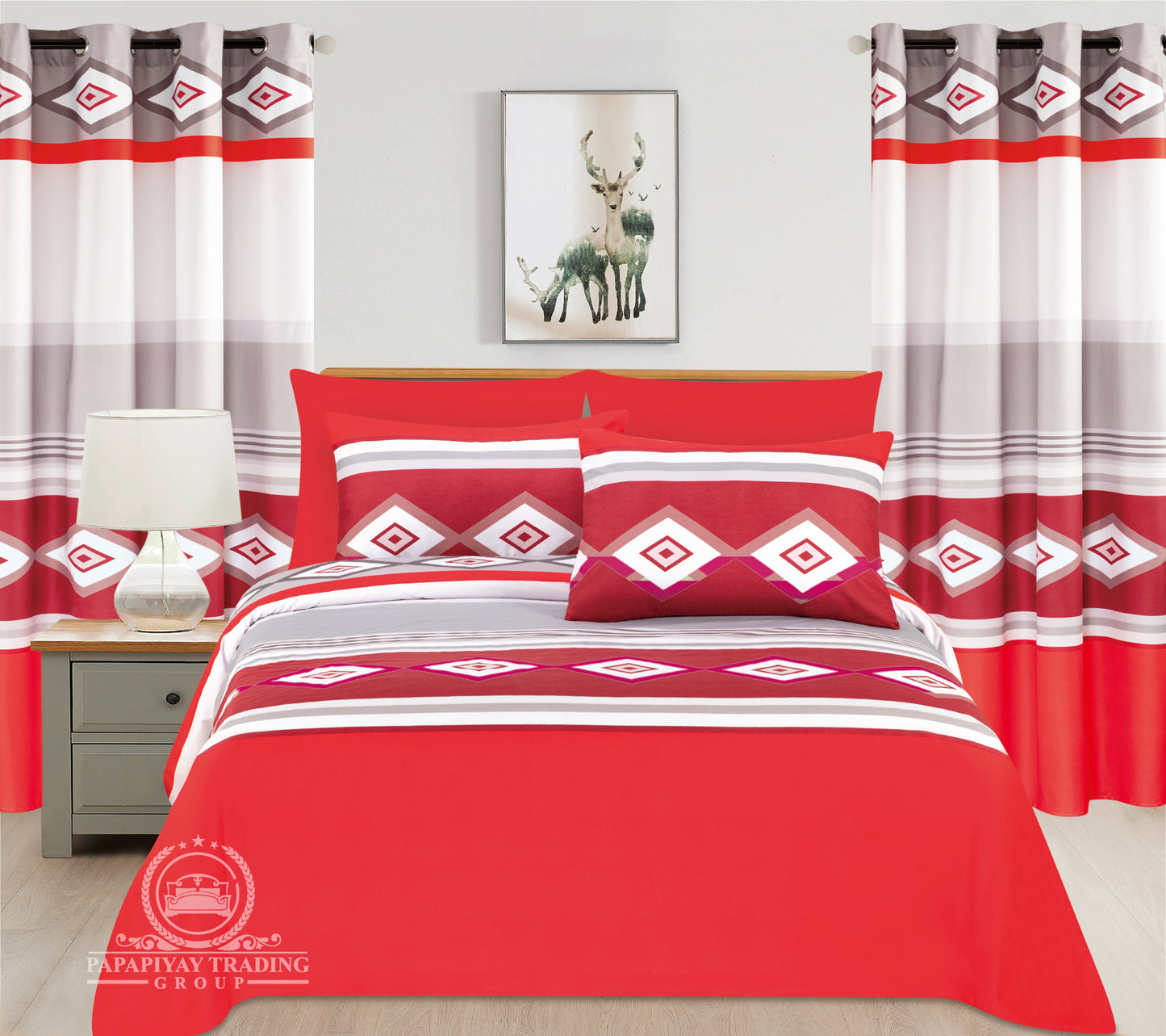 Sublime 8 Pcs Set with bonus curtains