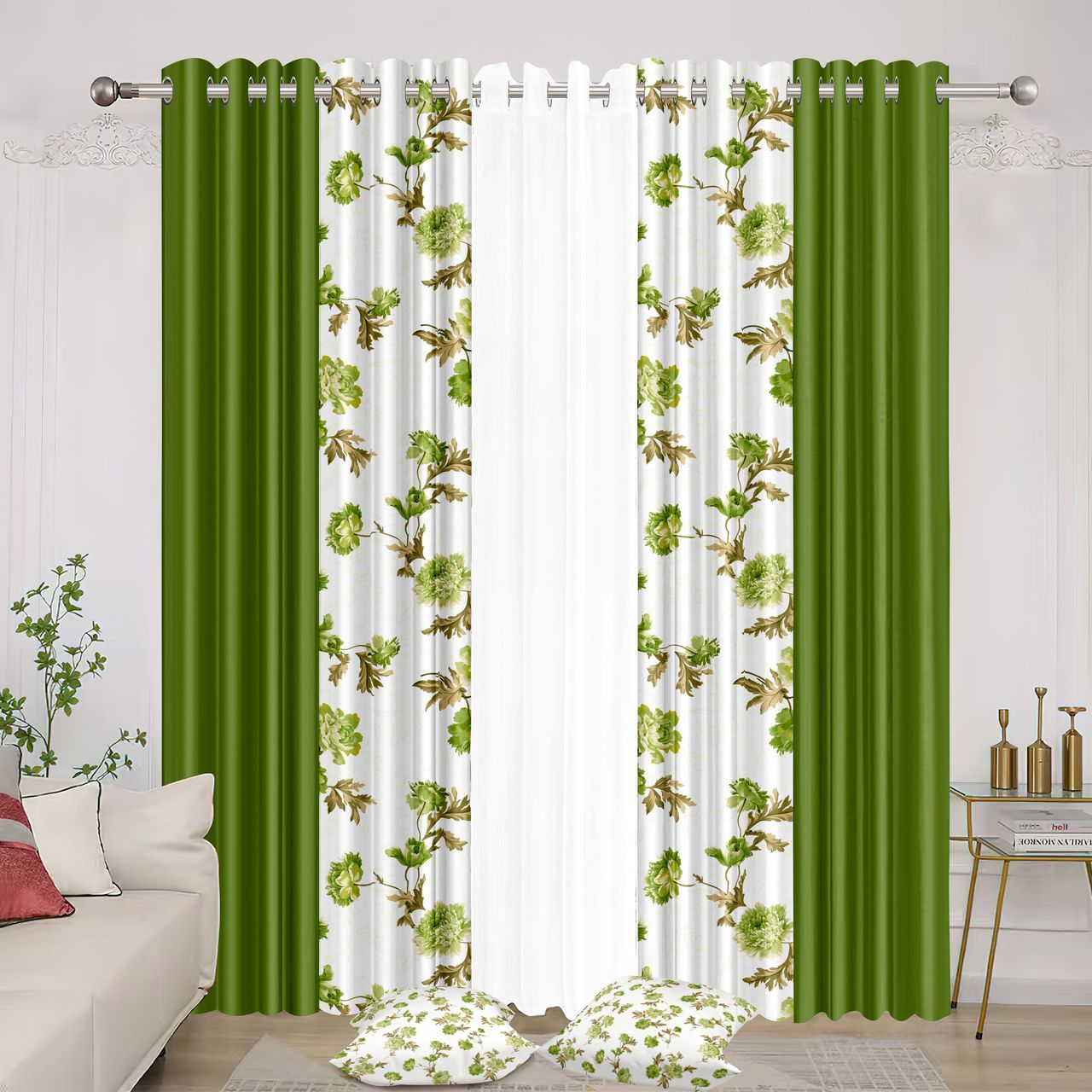 7pcs Grand Diva Window Curtains Set | 54”x 84"