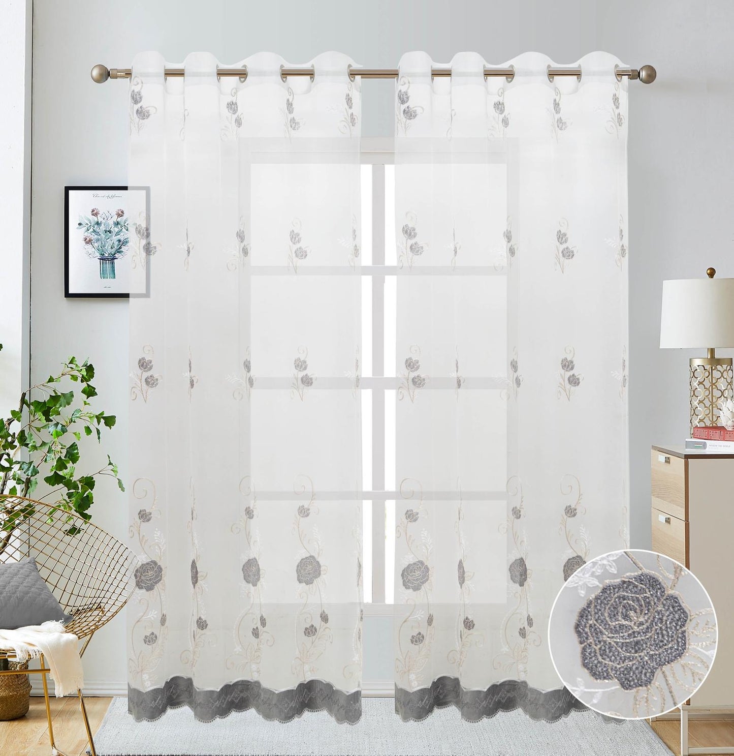 Camila Printed Window Curtains Multiple Colors Available