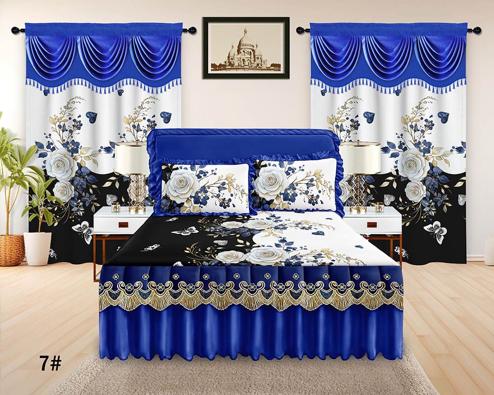 Assorted 5 Pcs Bedskirt Set ( Light) -
