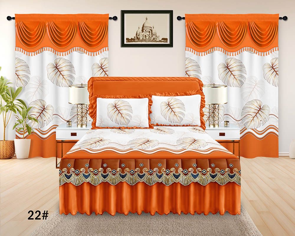 Assorted 5 Pcs Bedskirt Set ( Light) -