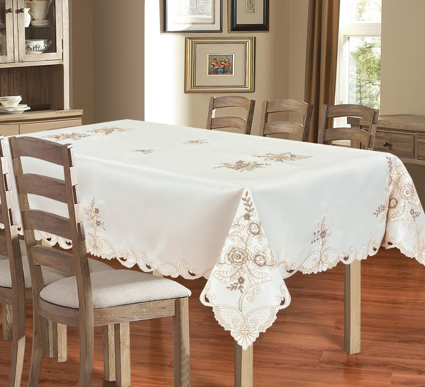 Table Cloth Embroidered Hand Carved