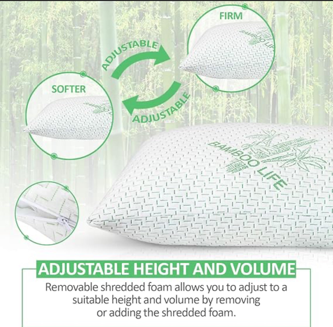 Memory Foam Pillow - 18 x 26