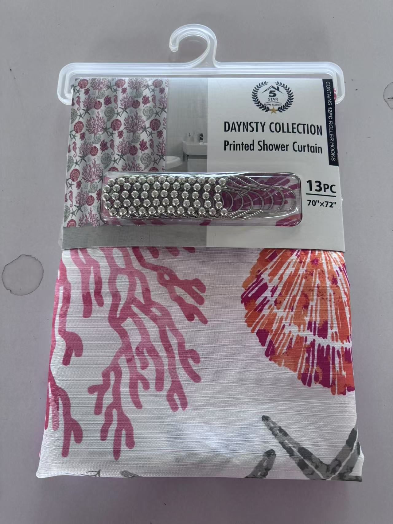 DAYSTY CANVAS SHOWER CURTAIN 24 PER BOX ASSORTED COLORS