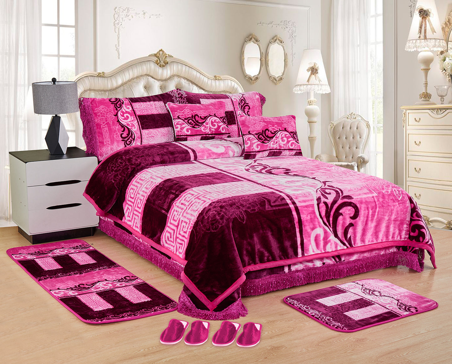 10 PCS Luxury Soft Raschel Blanket
