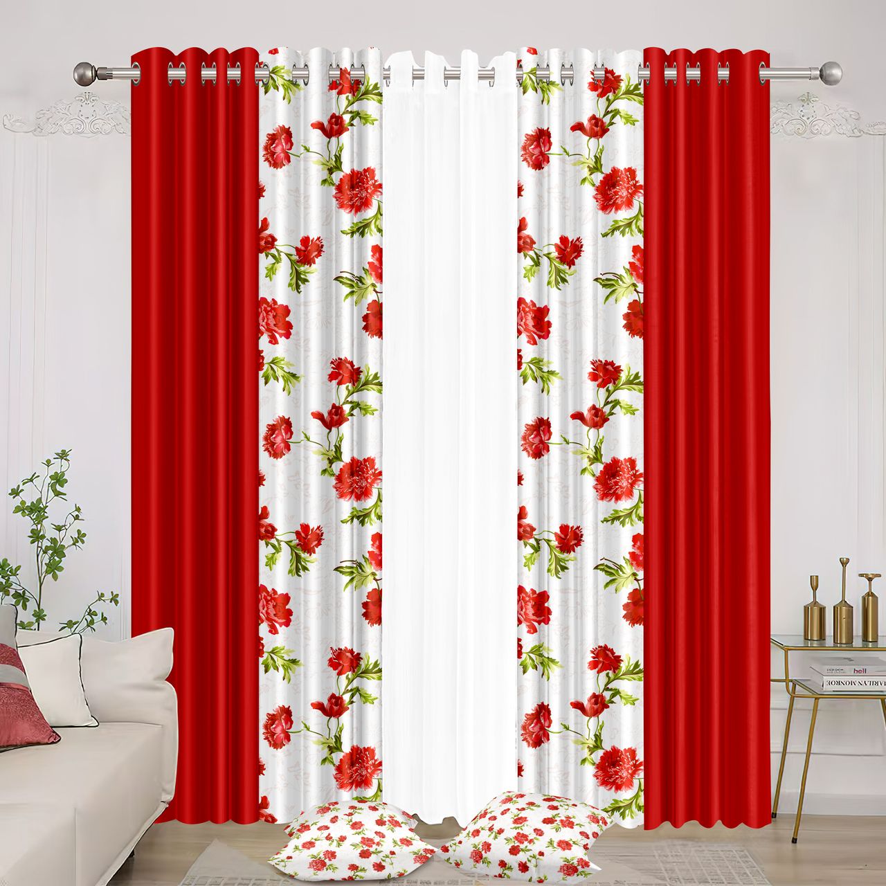 7pcs Grand Diva Window Curtains Set | 54”x 84"