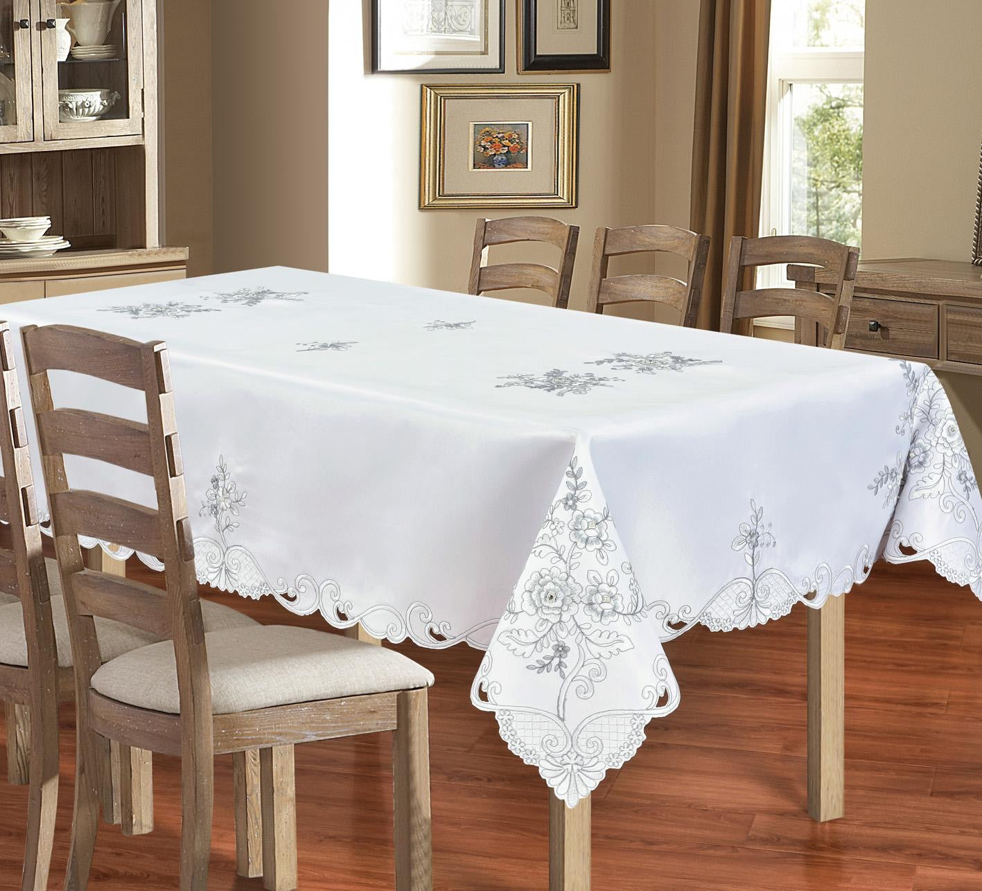 Table Cloth Embroidered Hand Carved
