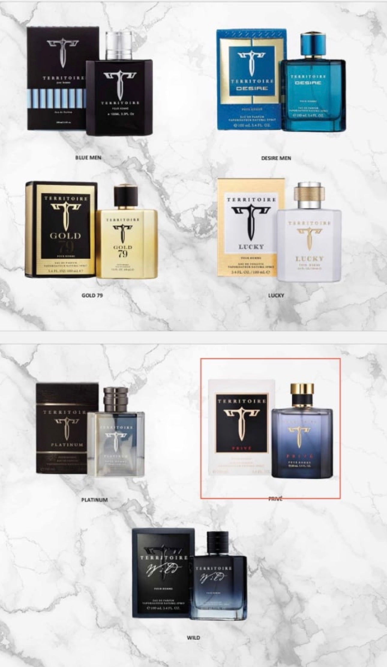 Territoire Perfume 100 ml ( For Men) Large Bottle