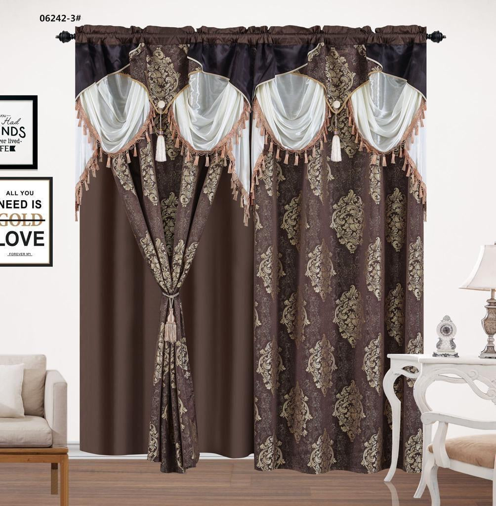 (Heavy)Jacquard Luxurious Window Curtain ( In PVC Bag)