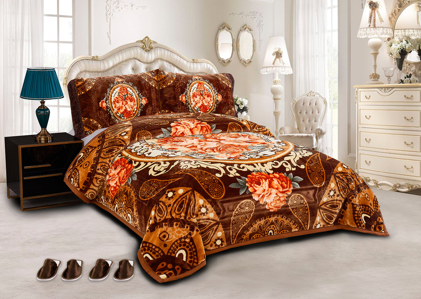 5 PCS Luxury Soft Raschel Blanket