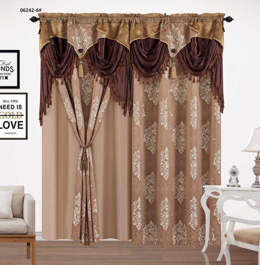 (Heavy)Jacquard Luxurious Window Curtain ( In PVC Bag)