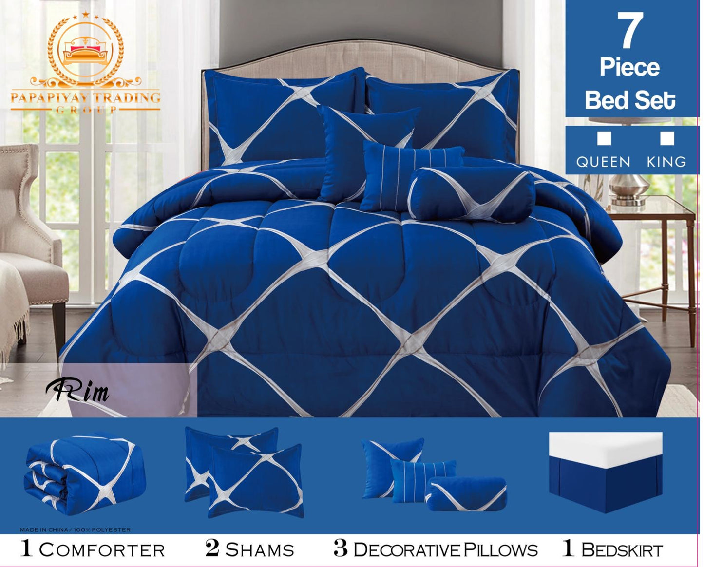 Comfort Collection – 7-Piece Comforter Set