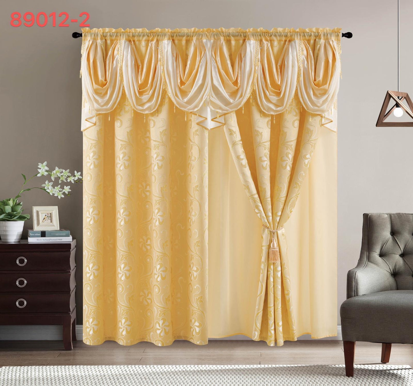 89012 - Melody Luxurious Window Curtain