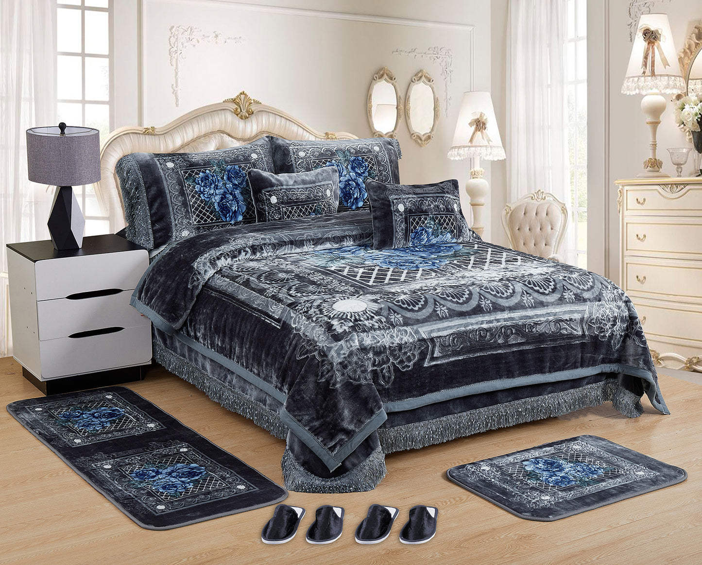 10 PCS Luxury Soft Raschel Blanket