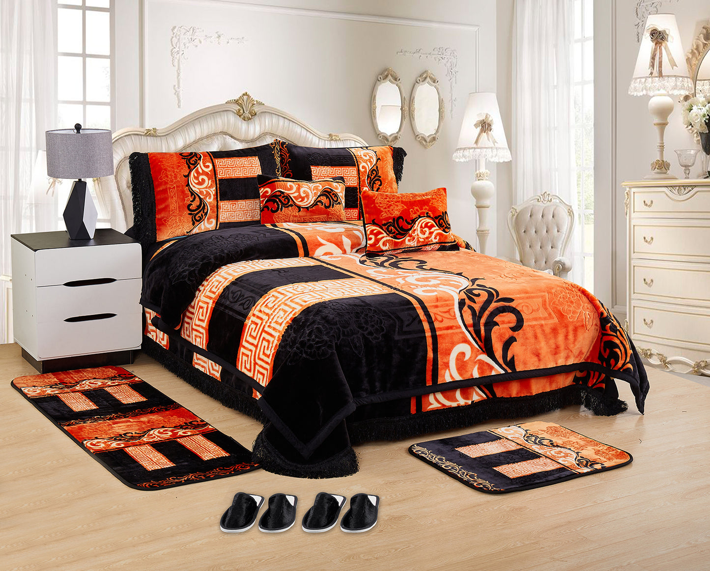 10 PCS Luxury Soft Raschel Blanket