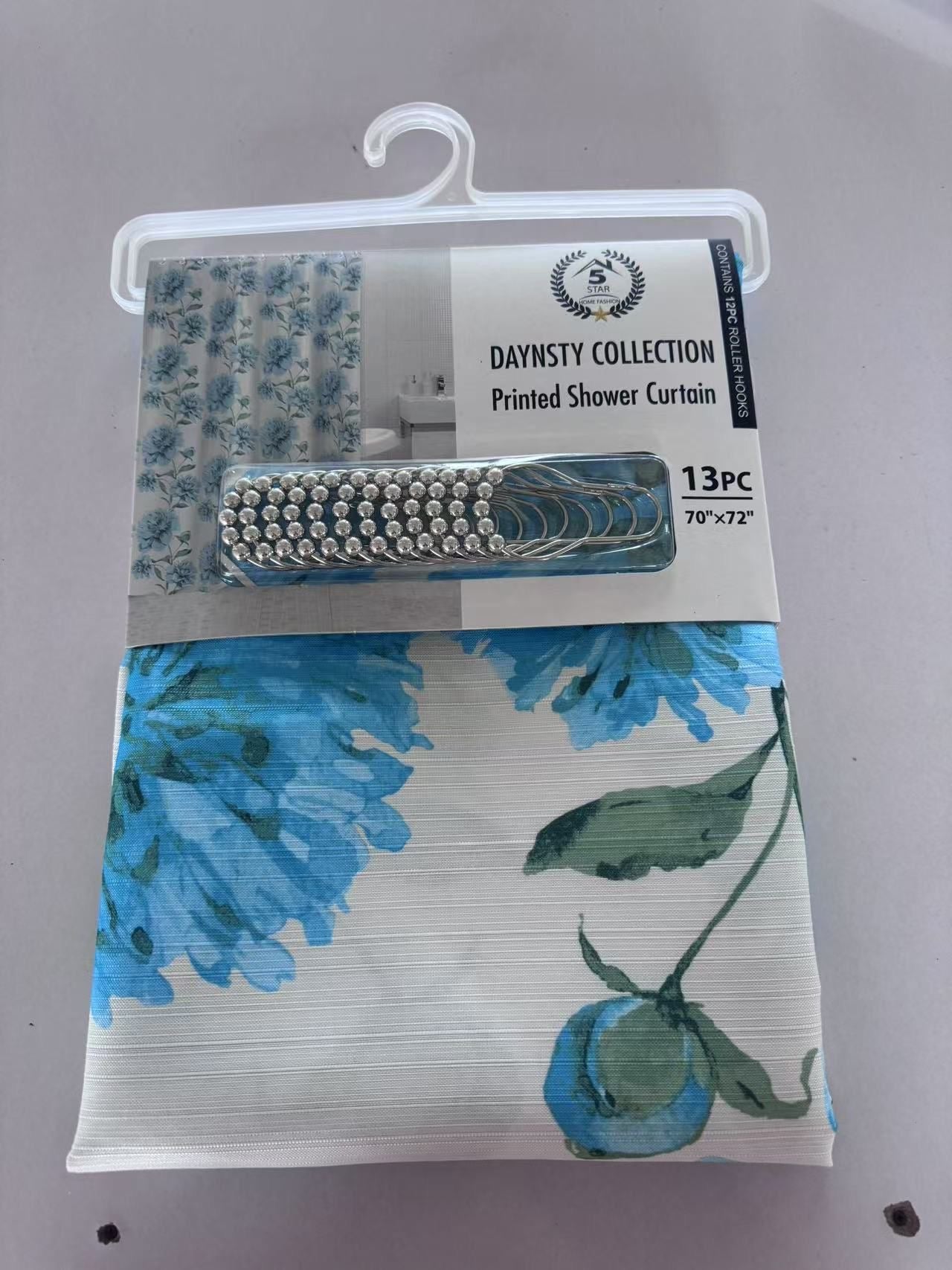 DAYSTY CANVAS SHOWER CURTAIN 24 PER BOX ASSORTED COLORS