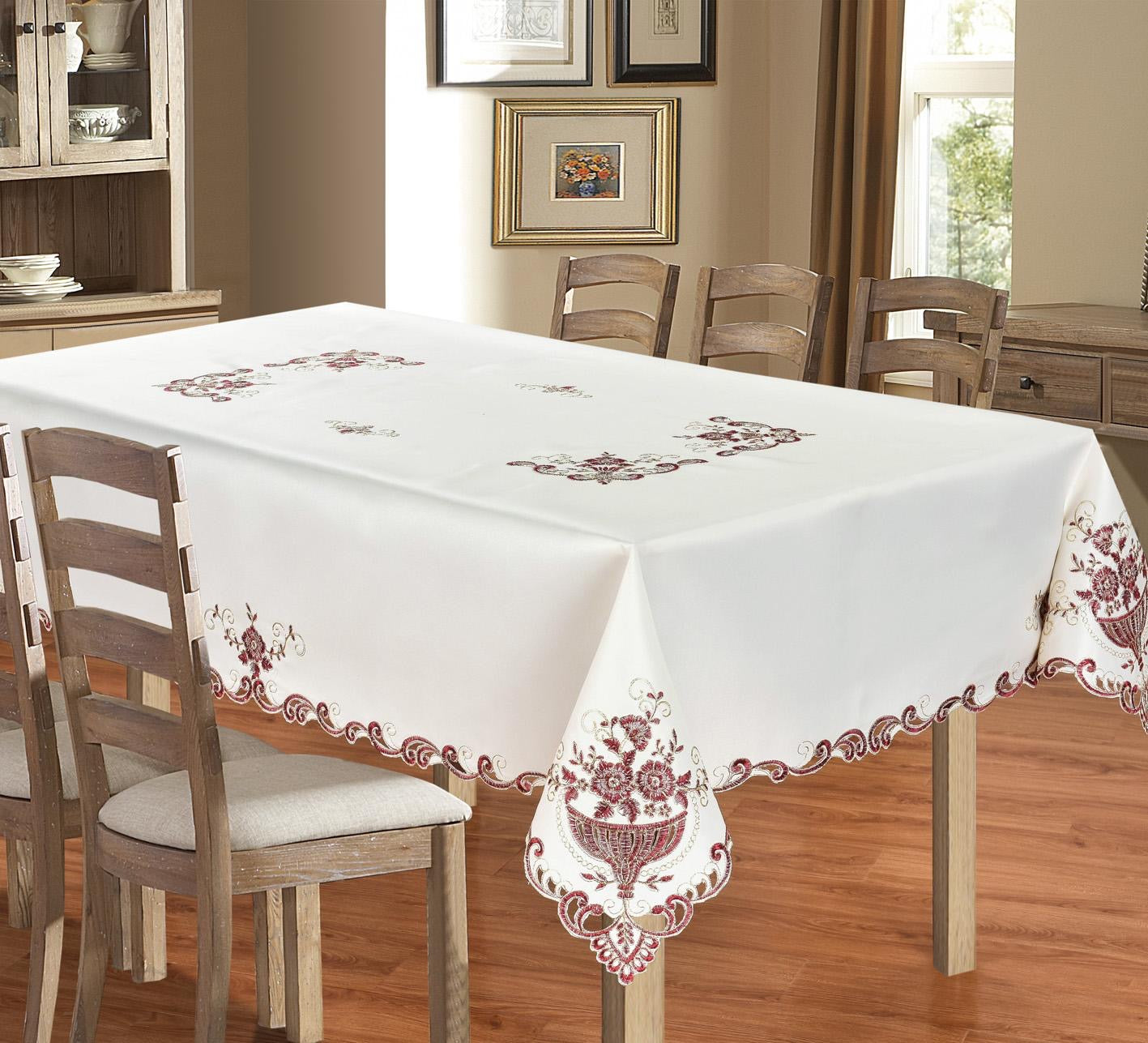 Table Cloth Embroidered Hand Carved