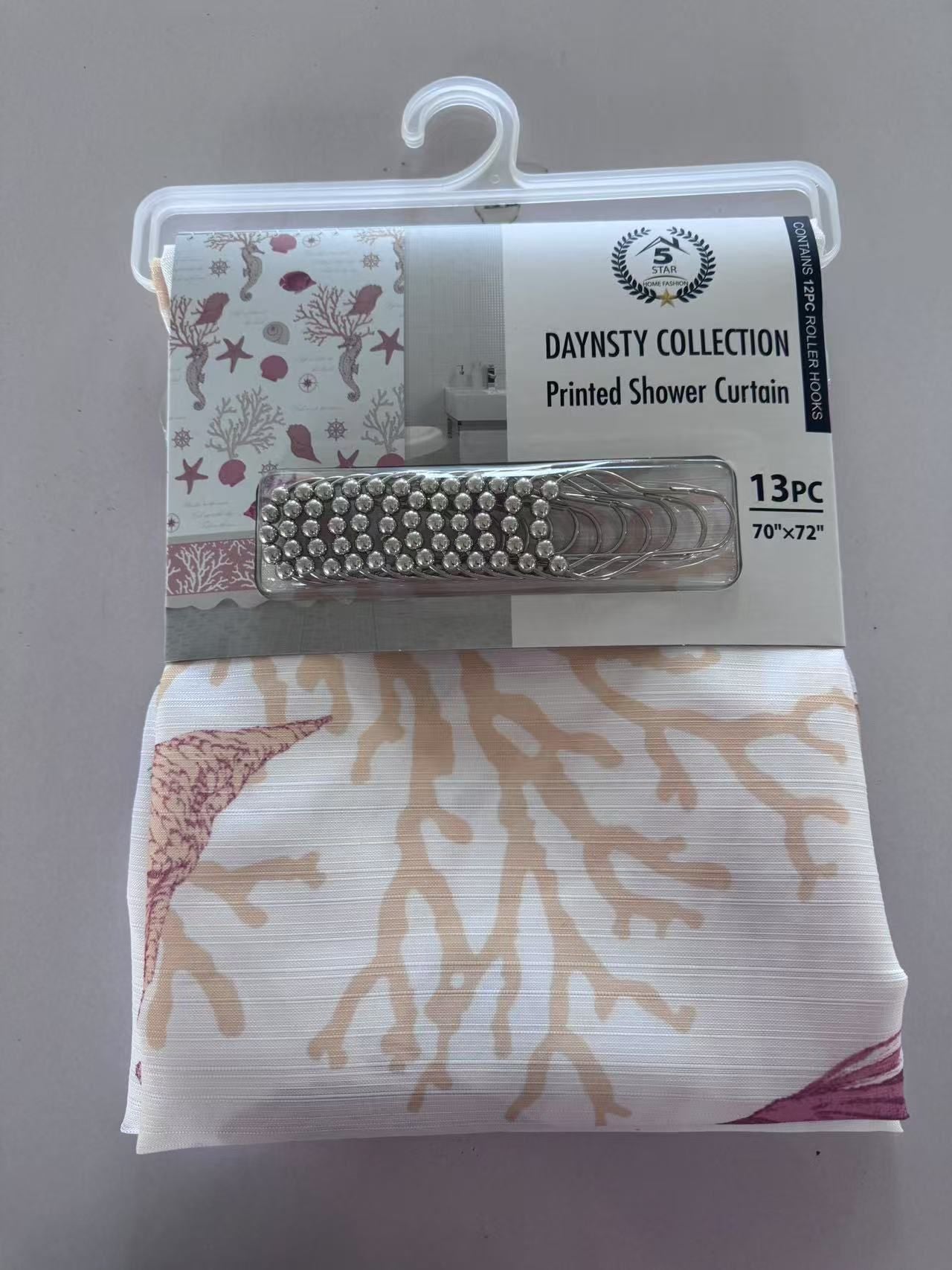 DAYSTY CANVAS SHOWER CURTAIN 24 PER BOX ASSORTED COLORS