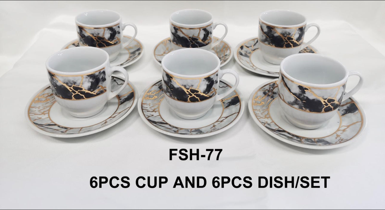 6PC Coffee Cup Egyptian Style wholesale, Minimum order 12 Sets