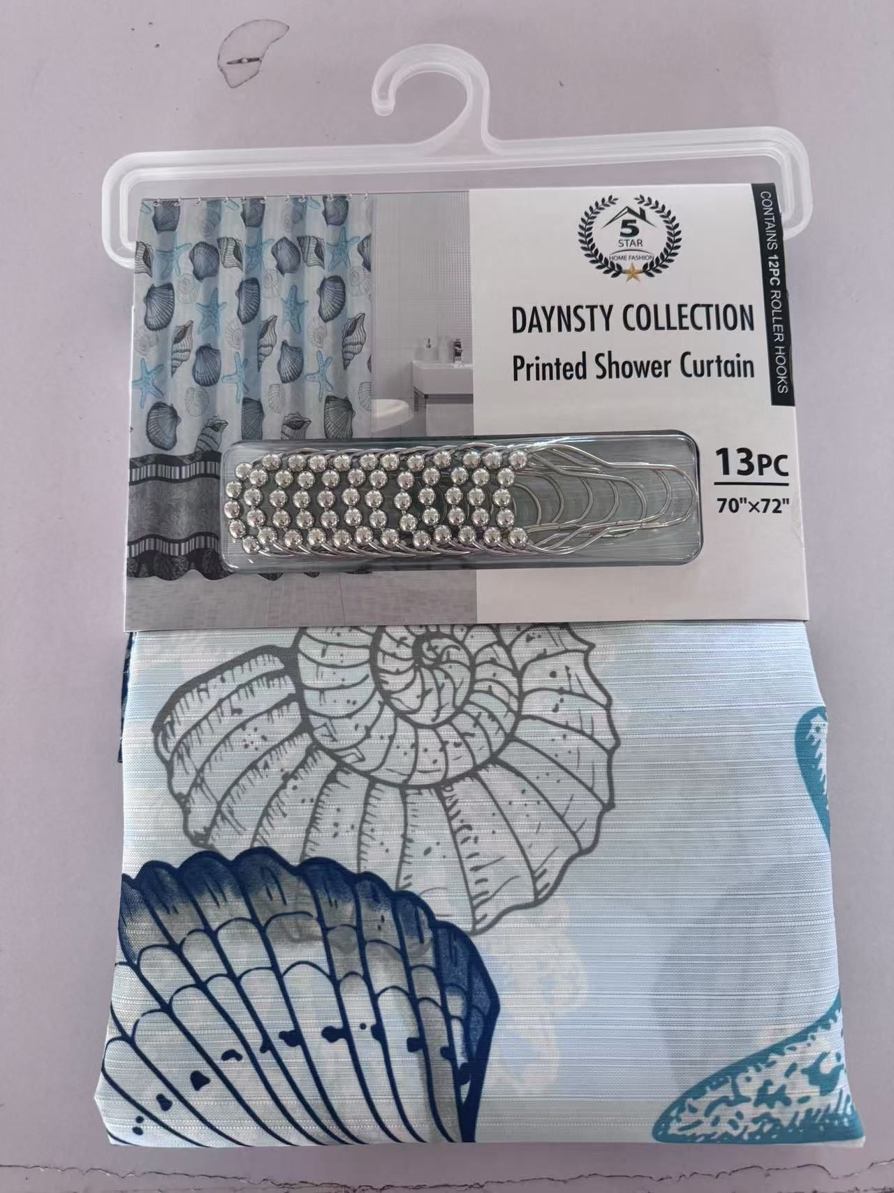 DAYSTY CANVAS SHOWER CURTAIN 24 PER BOX ASSORTED COLORS