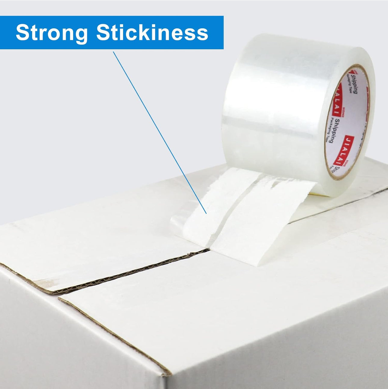 Industrial Grade Clear and Brown Packing Tape 6 Rolls - 110 Yards per Roll - 3" Wide x 2.0 mil Thick, Acrylic Adhesive Heavy Duty Tape for Box Office Moving Packaging Shipping