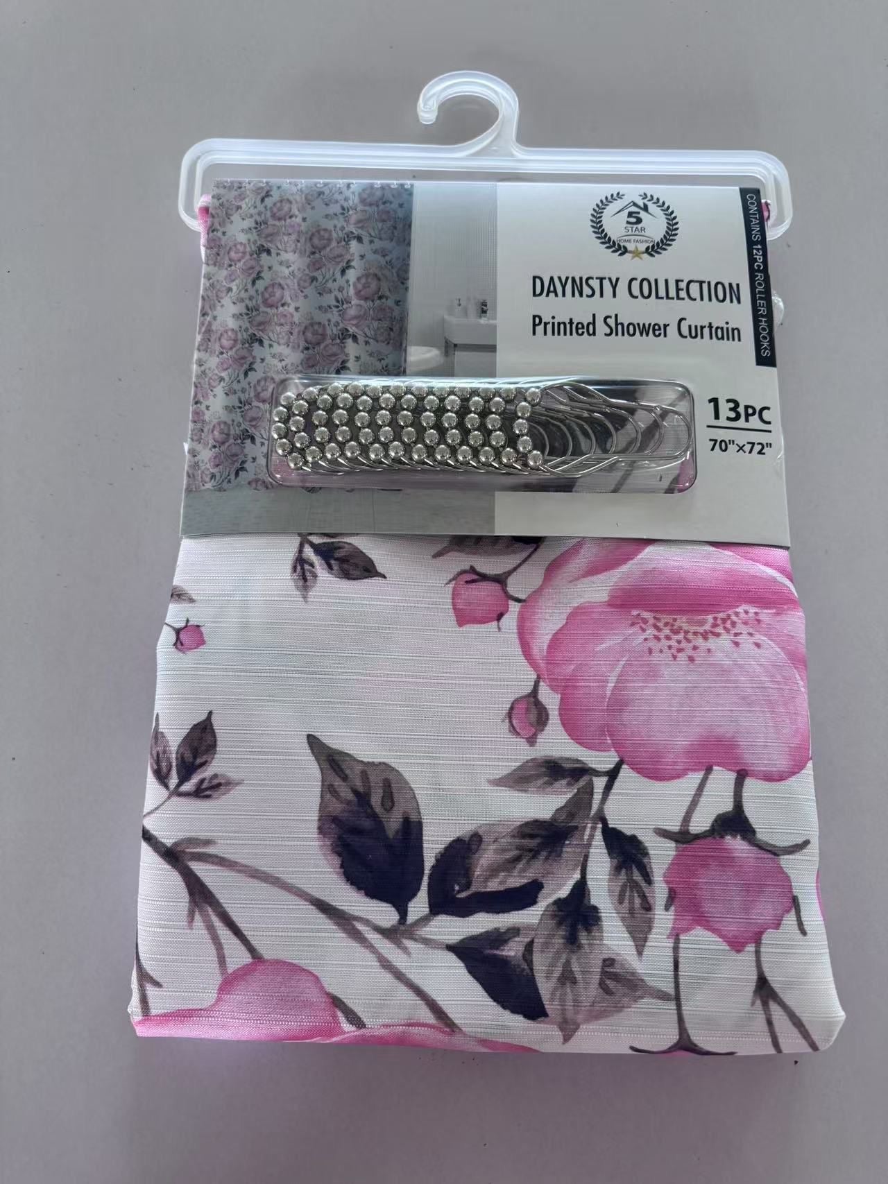 DAYSTY CANVAS SHOWER CURTAIN 24 PER BOX ASSORTED COLORS