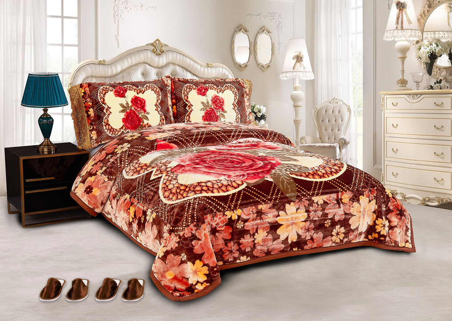 5 PCS Luxury Soft Raschel Blanket