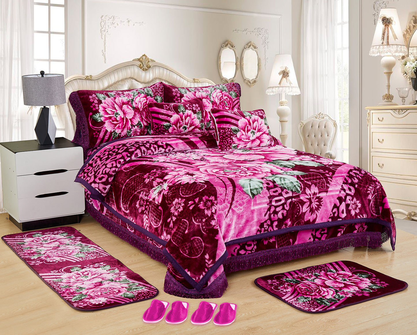 10 PCS Luxury Soft Raschel Blanket