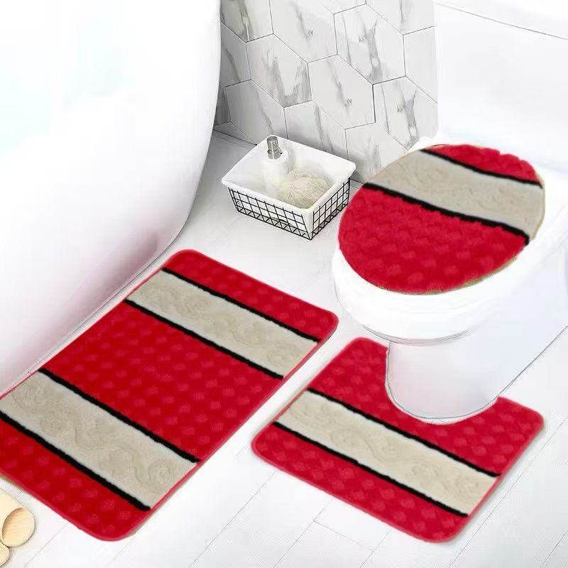 3PCS YASMIN BATH MATT SET 12 SETS PER BOX ASSORTED