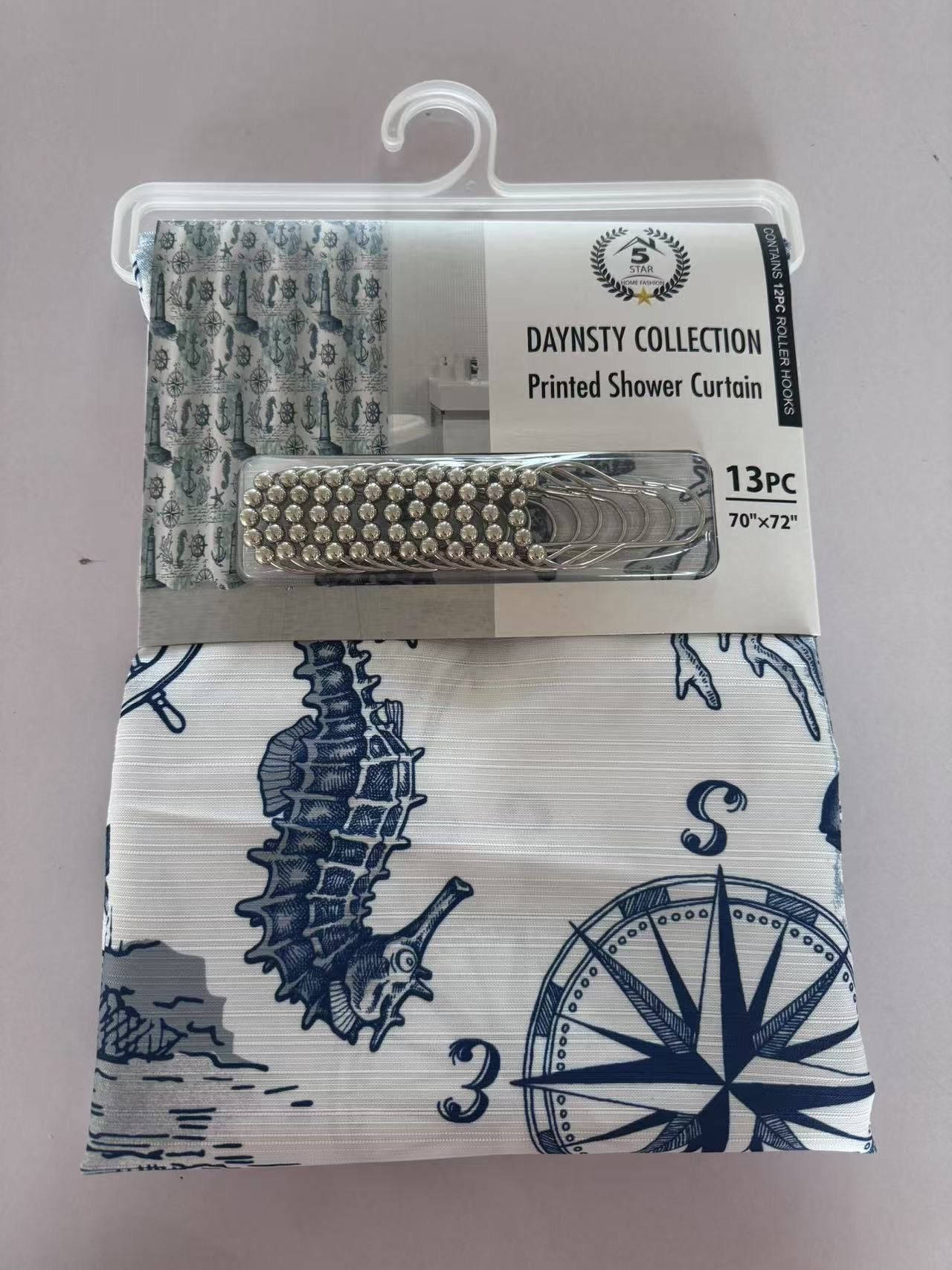 DAYSTY CANVAS SHOWER CURTAIN 24 PER BOX ASSORTED COLORS