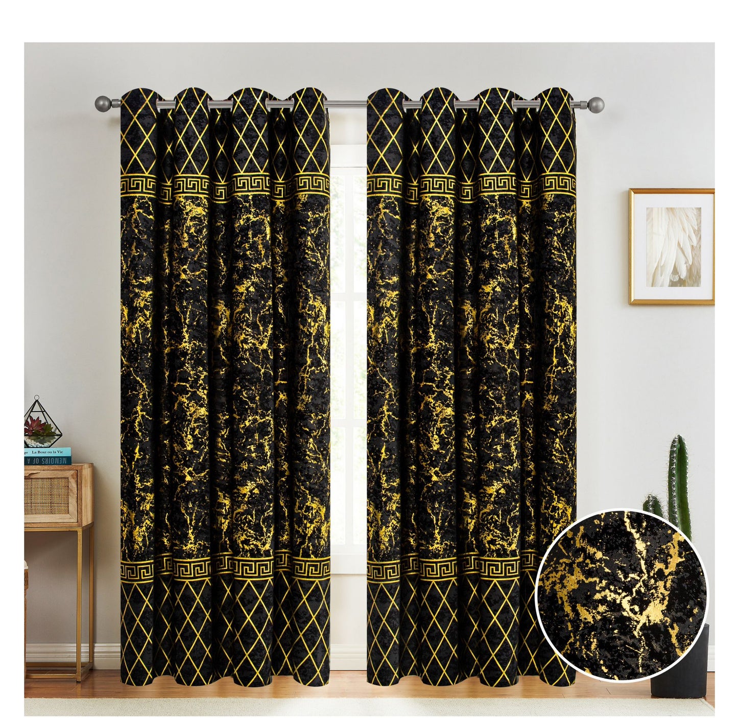 PARADISE Jacquard Panel With Valance 54x84