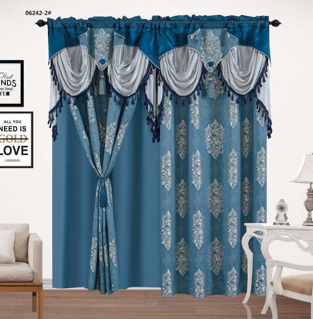 (Heavy)Jacquard Luxurious Window Curtain ( In PVC Bag)