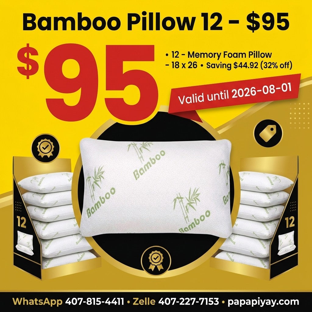 Bamboo Pillow 12 - $95