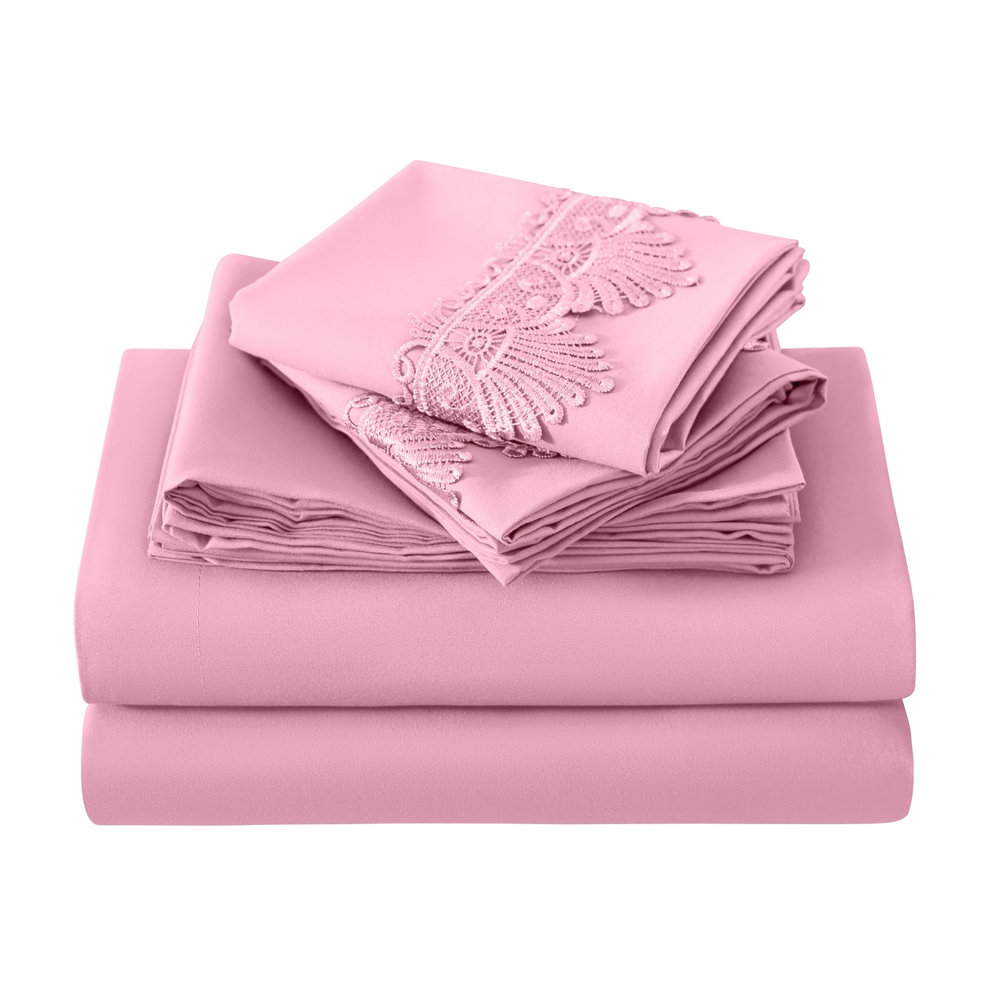 Elegant Comfort Lace 6Pcs  Sheet Set