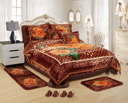 10 PCS Luxury Soft Raschel Blanket
