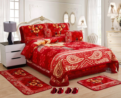 10 PCS Luxury Soft Raschel Blanket