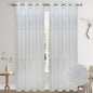 LUCILLE EMBROIDERY SHEER WITH 8 GROMMETS PANEL-SIZE 54X84 WITH BACKING
