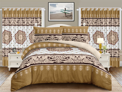 5 PC Borrego With Matching Curtains