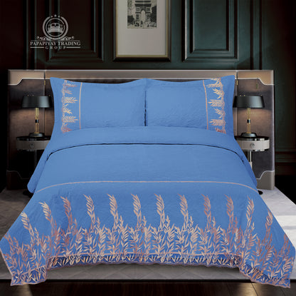 4Pcs Luxury Velvet Bedspread