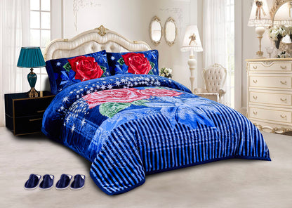5 PCS Luxury Soft Raschel Blanket