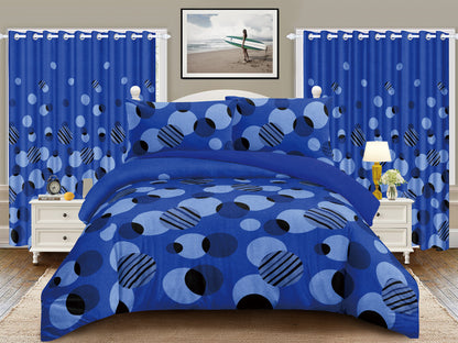 5 PC Borrego With Matching Curtains