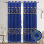 LUCILLE EMBROIDERY SHEER WITH 8 GROMMETS PANEL-SIZE 54X84 WITH BACKING