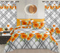 Sublime 10 Pcs Bed Sheet Set With Bonus Pair Of Curtains