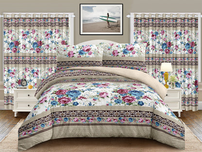 5 PC Borrego With Matching Curtains