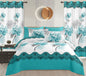 Sublime 10 Pcs Bed Sheet Set With Bonus Pair Of Curtains