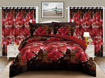 5 PC Borrego With Matching Curtains